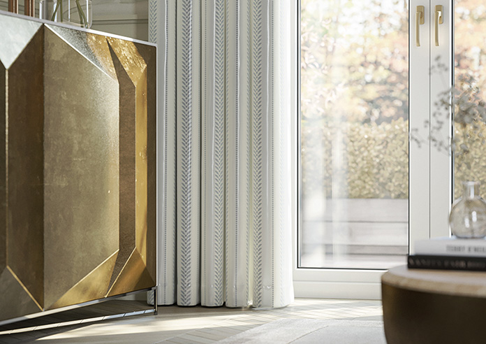 Laurel Stripe, Horizon - Made to Measure Curtains - Image 5